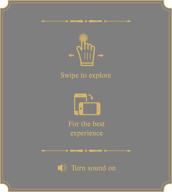 Swipe to explore; Rotate to landscape for the best experience; Turn sound on!